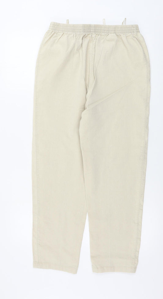 Preworn Womens Beige Trousers Size 28 in L24 in
