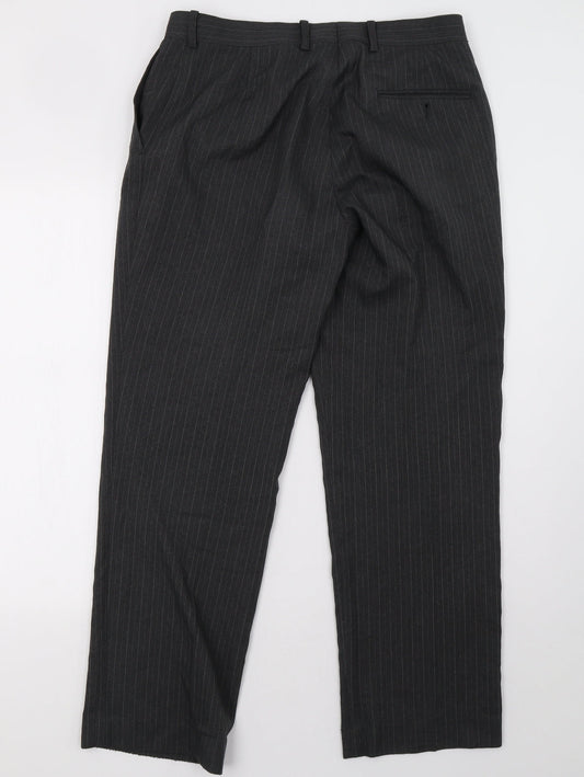 Matalan Mens Grey Trousers Size 32 L29 in