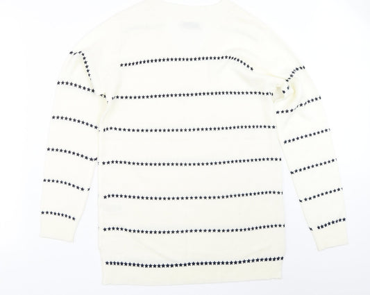 Papaya Womens Ivory Pullover Jumper Size 8