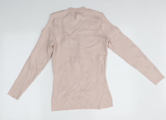 Julien Macdonald Womens Pink Pullover Jumper Size 8