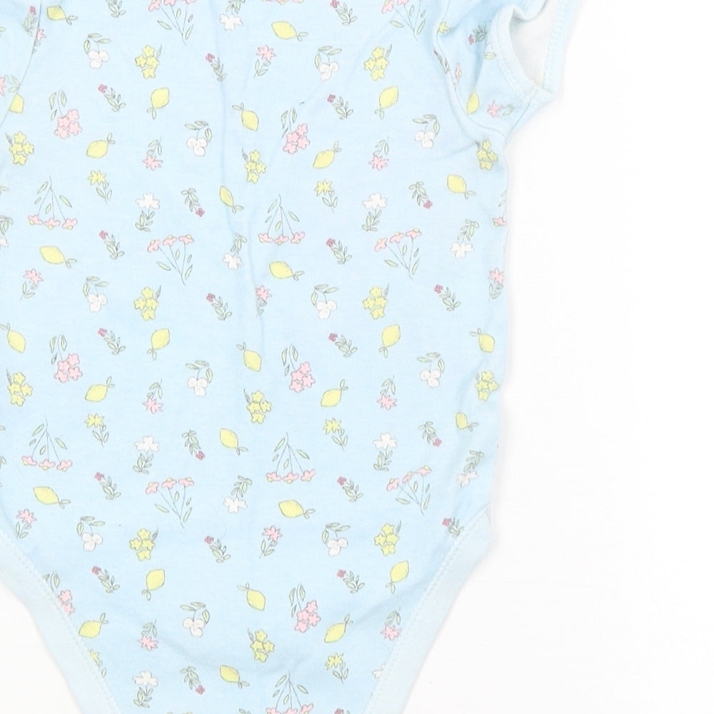 Primark Baby Blue Floral Babygrow One-Piece Size 18-24 Months