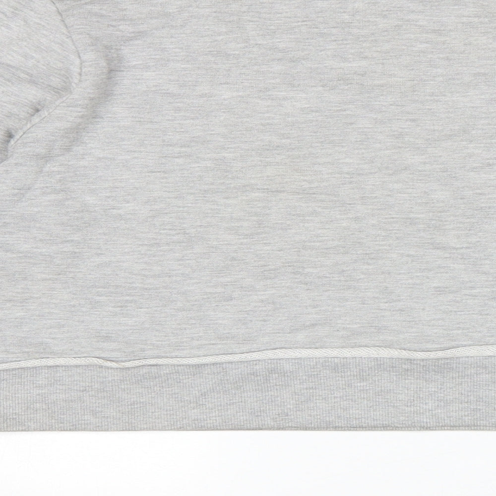 Reebok Womens Grey Pullover Sweatshirt Size 14 - Cropped