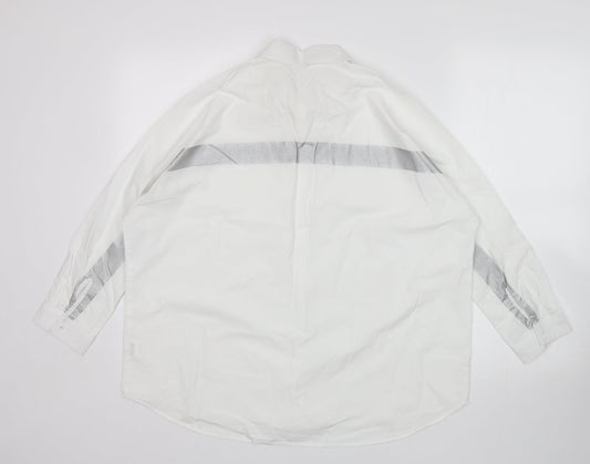 RESERVED Womens White Basic Button-Up Size 10