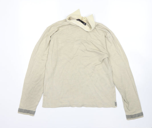 Tony Cooper Womens Beige Basic Polo Size L