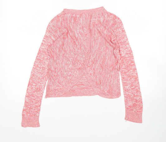 Aqua Womens Pink Pullover Jumper Size L