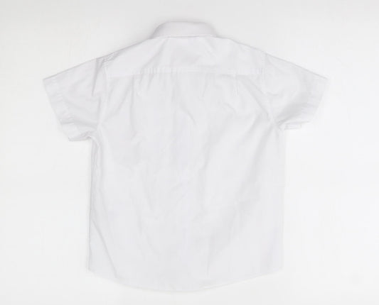 Matalan Boys White Basic Button-Up Size 8 Years