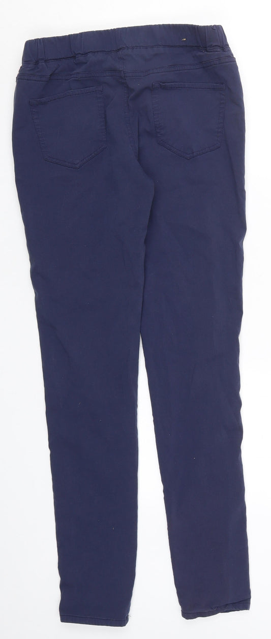Tru Womens Blue Trousers Size 12 L30 in