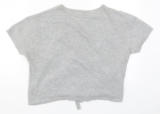New Look Womens Grey Basic T-Shirt Size S - But It's Friday