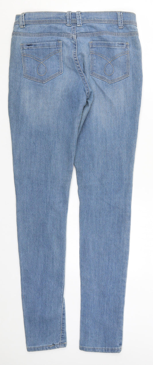 Preworn Womens Blue Denim Skinny Jeans Size 30 in L32 in