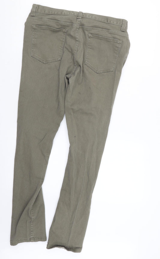 Denim Co. Mens Green Skinny Jeans Size 31 in L28 in