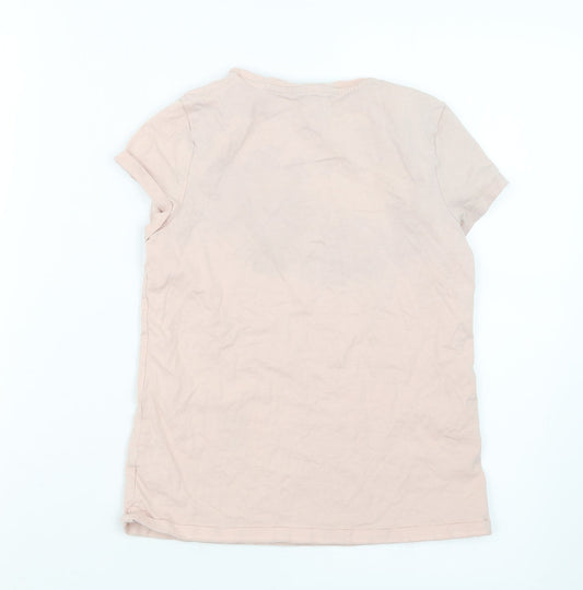 George Girls Pink Basic T-Shirt Size 10-11 Years