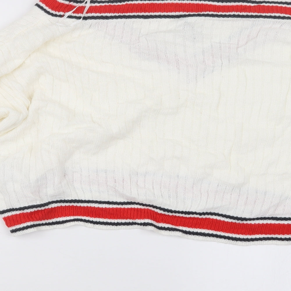 Divided by H&M Womens White Knit Pullover Jumper Size M