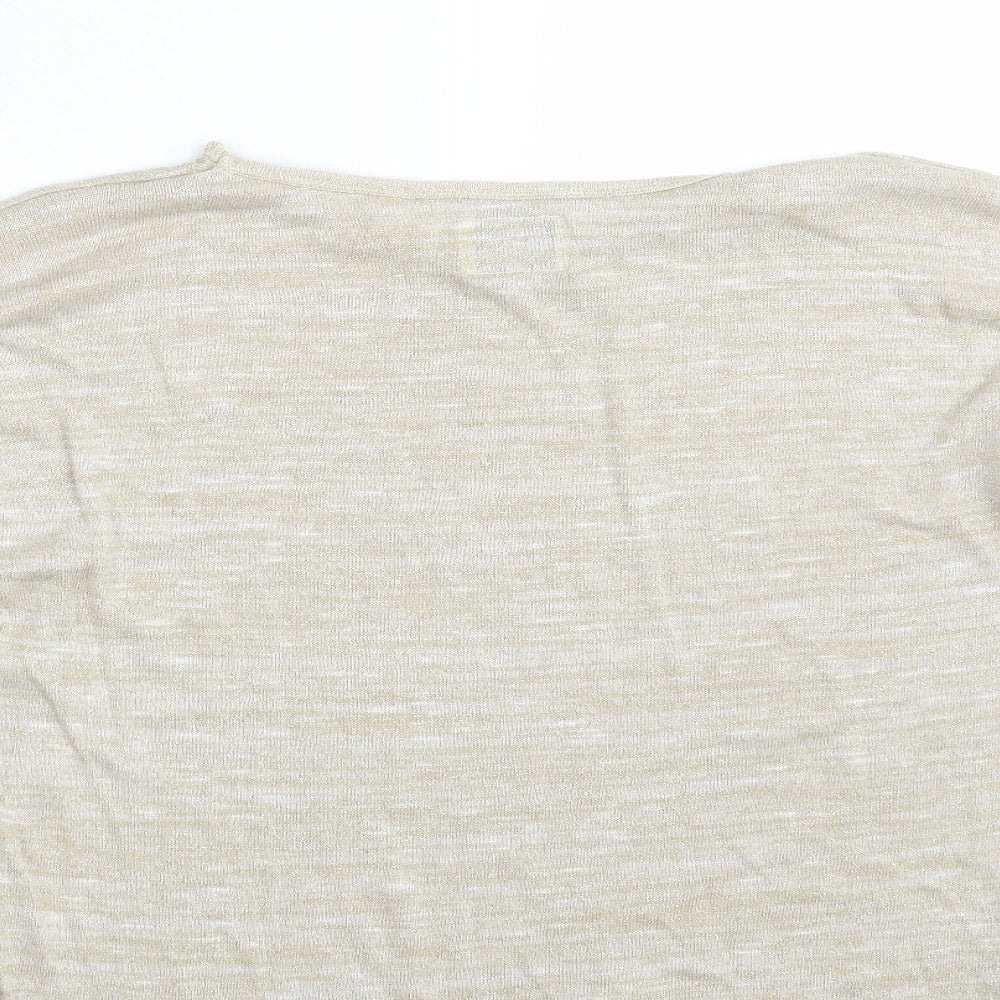 NEXT Womens Gold Pullover Sweatshirt Size 10