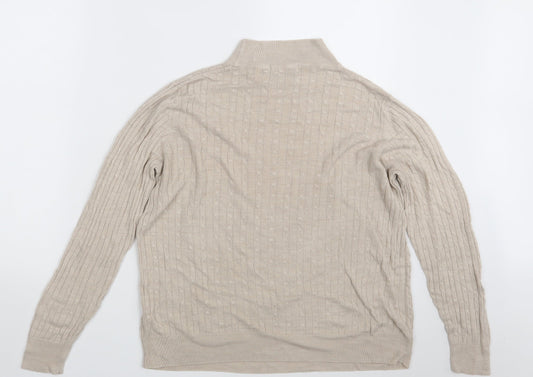 Classic Womens Beige Pullover Jumper One Size