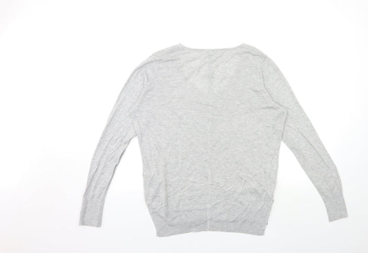 NEXT Womens Grey Knit Pullover Jumper Size 10