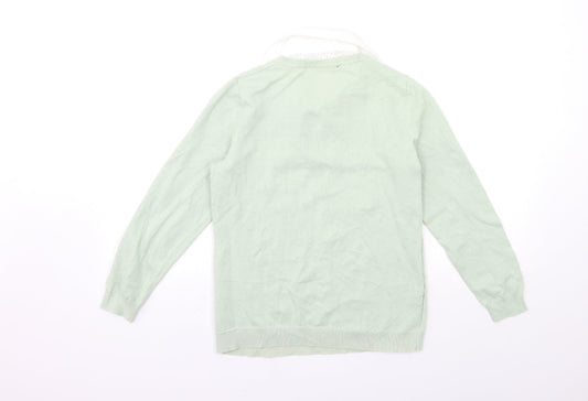 Bonmarché Womens Green Knit Pullover Jumper Size 12