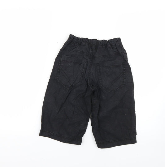 NEXT Boys Black Cropped Trousers Size 6 Years
