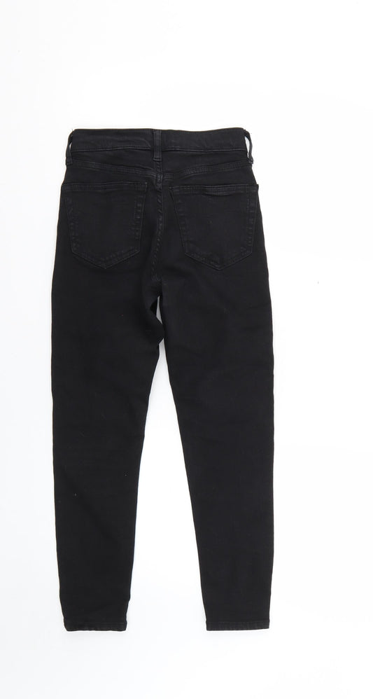 Topshop Mens Black Skinny Jeans Size 28 L23 in