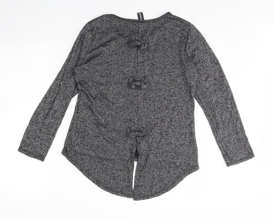Izabel Womens Black Pullover Jumper Size 10