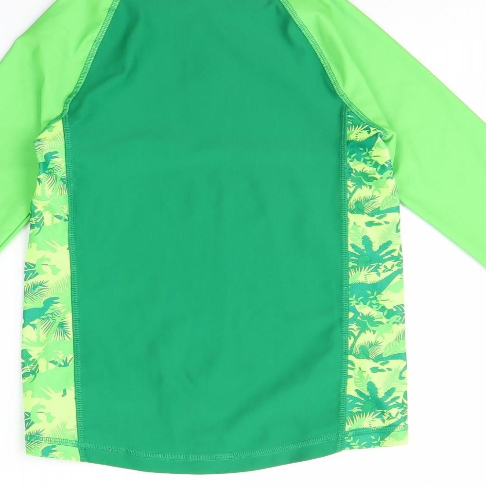 H&M Boys Green Basic T-Shirt Size 6 Years - Jurassic Park