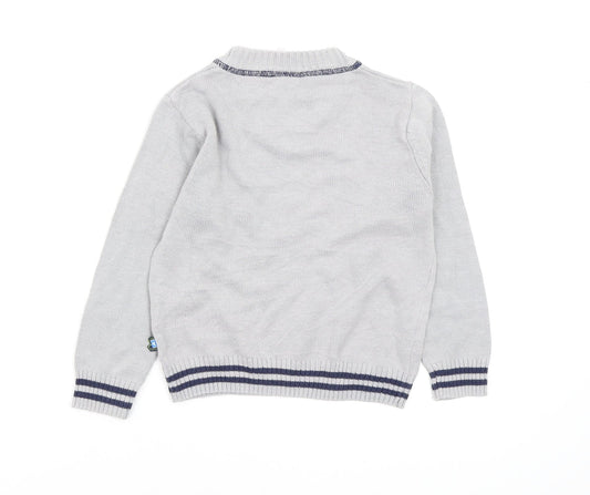 CDRL Boys Grey Pullover Jumper Size 5 Years