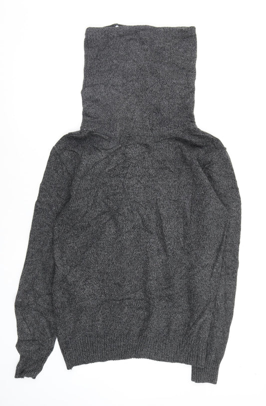 brave sould Mens Grey Pullover Jumper Size L