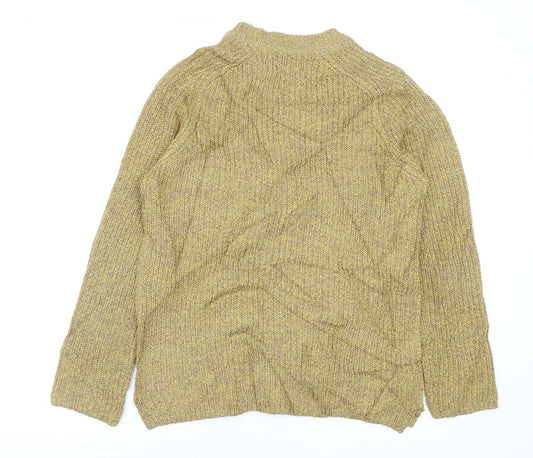 Pull&Bear Womens Yellow Pullover Jumper Size 10