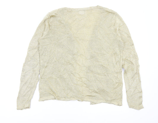 Berkertex Womens Gold Cardigan Jumper Size 10