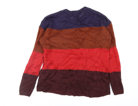 New Look Womens Multicoloured Pullover Jumper Size S