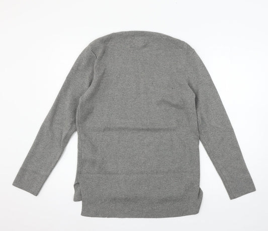 Topman Mens Grey Knit Pullover Jumper Size S