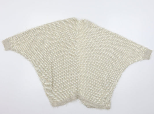 Select Womens Ivory Knit Cardigan Jumper Size S