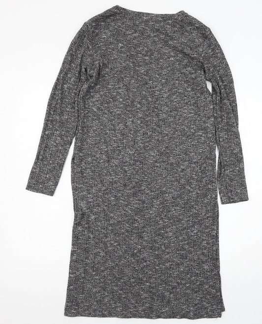 Mango Womens Grey Jersey Basic T-Shirt Size M