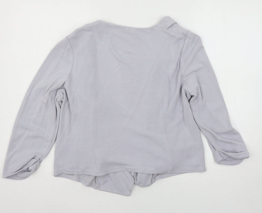 Wallis Womens Blue Knit Cardigan Jumper Size M