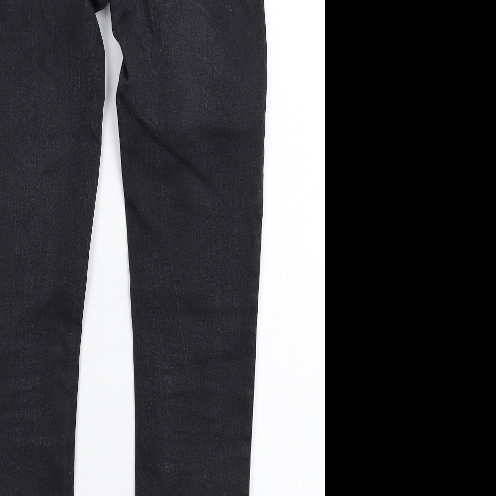 H&M Womens Black Denim Jegging Jeans Size 6 L27 in