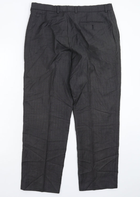 Marks and Spencer Mens Red Dress Pants Trousers Size 34 L29 in