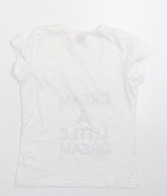 Adore Womens White Basic T-Shirt Size S