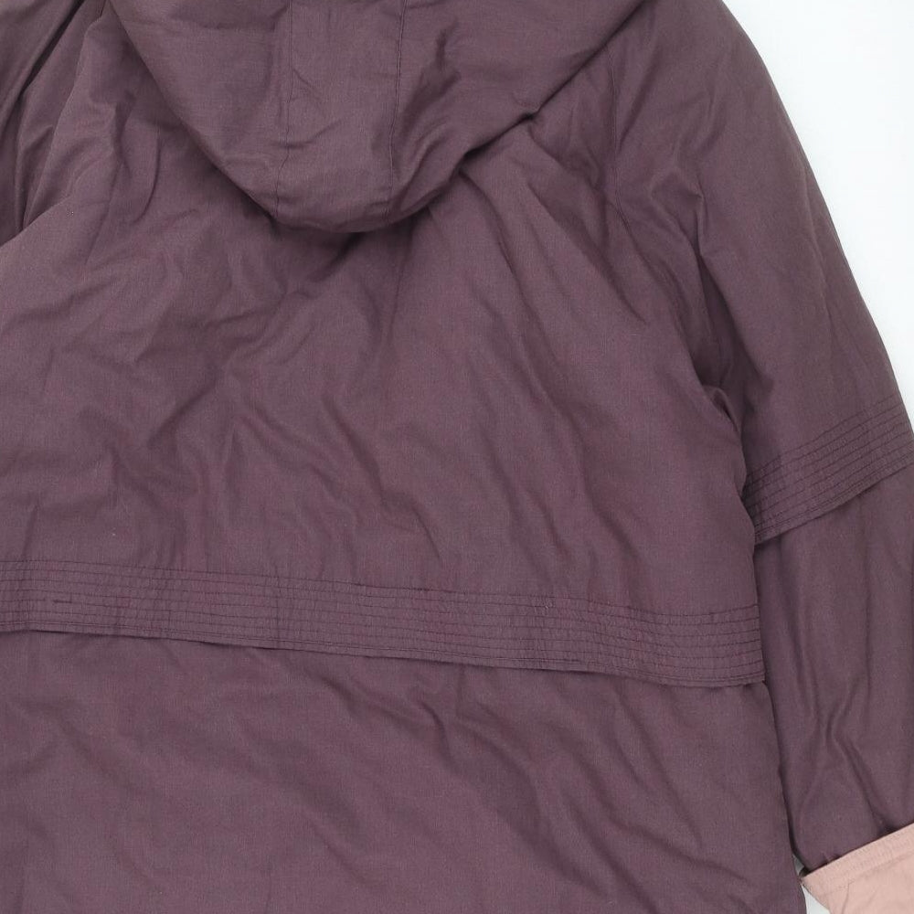 casata Womens Purple Jacket Coat Size 12