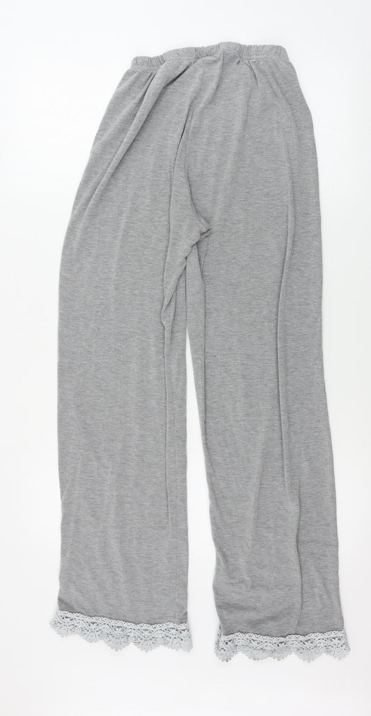 Topshop Womens Grey Trousers Size 8 L27 in