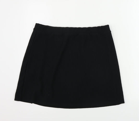 ASOS Womens Black A-Line Skirt Size 8