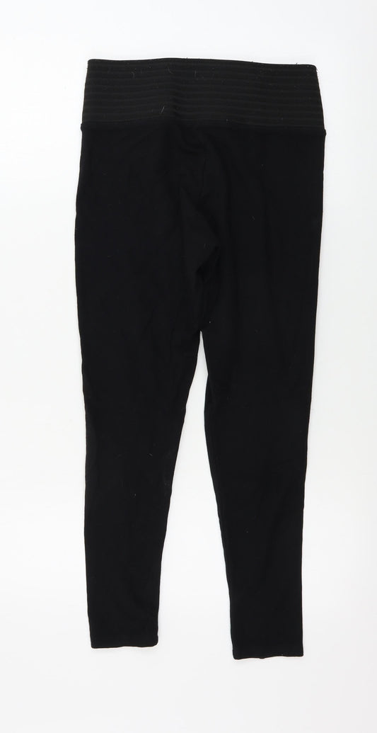 Topshop Womens Black Trousers Size 12 L21 in