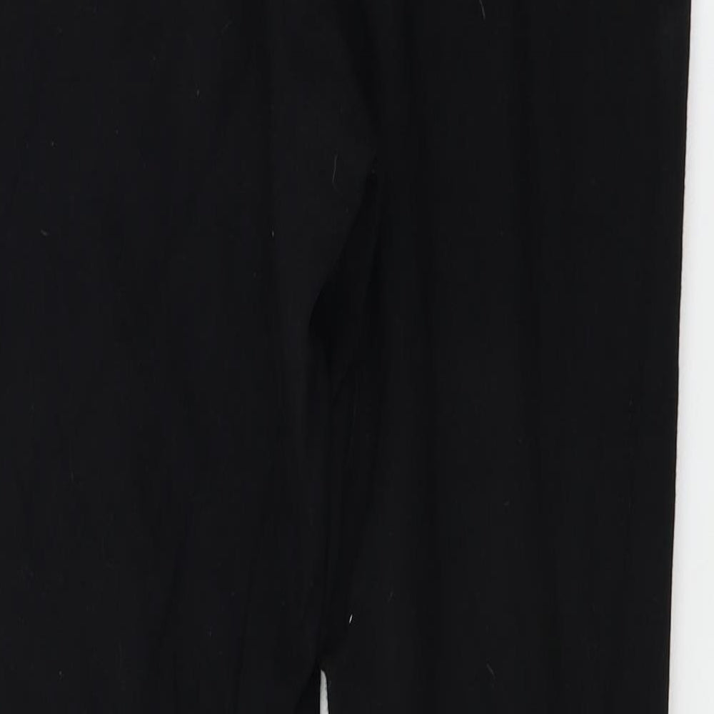 Topshop Womens Black Trousers Size 12 L21 in