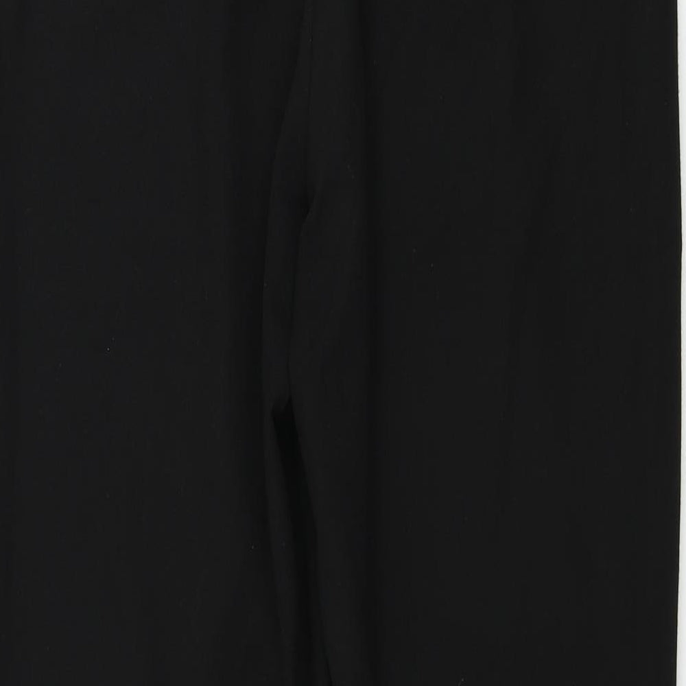 Preworn Womens Black Trousers Size 32 in L26 in