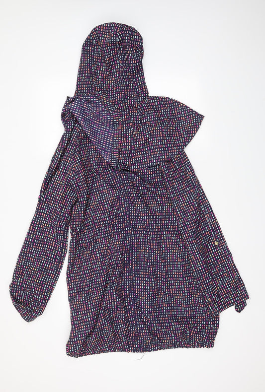 Denim & Co. Womens Multicoloured Parka Coat Size XS