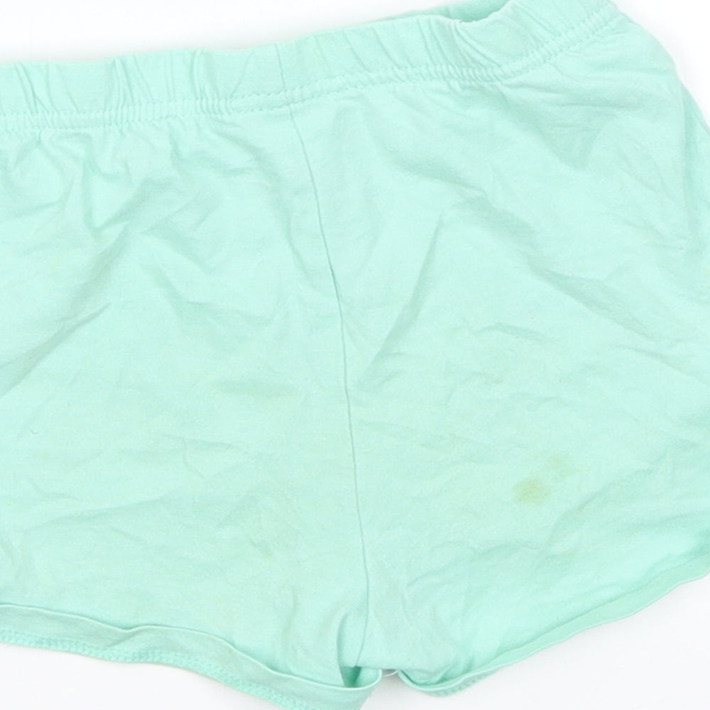 George Girls Green Solid Capri Pyjama Pants Size 3-4 Years