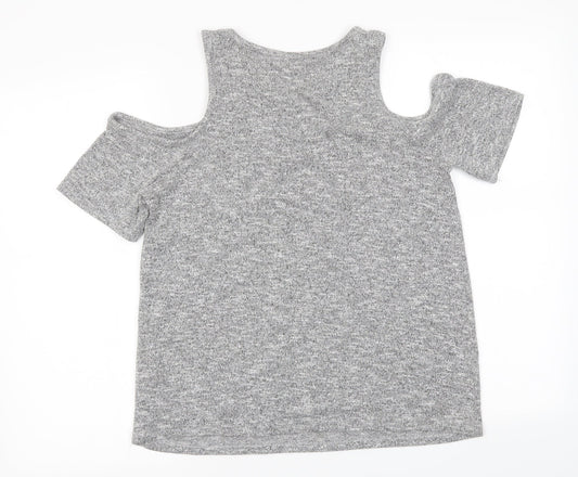 New Look Womens Grey Pullover Jumper Size 8