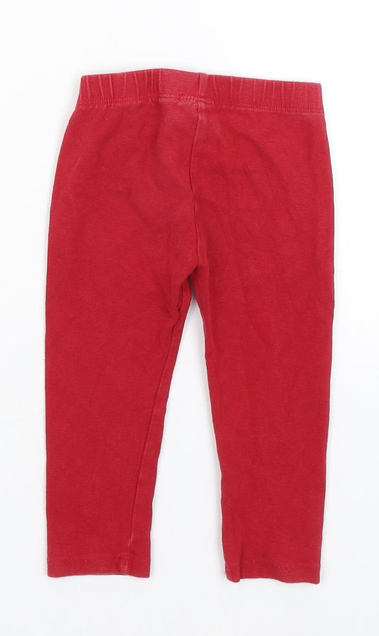 Mayoral Girls Red Capri Trousers Size 2 Years