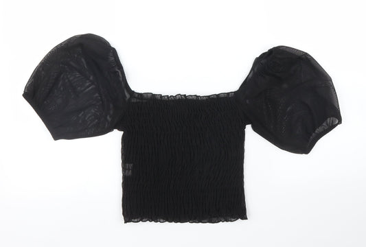 River Island Womens Black Basic Blouse Size 6
