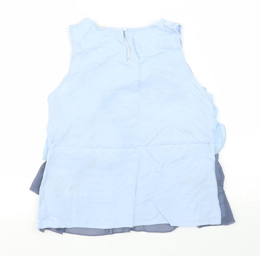 H&M Girls Blue Basic Blouse Size 10 Years