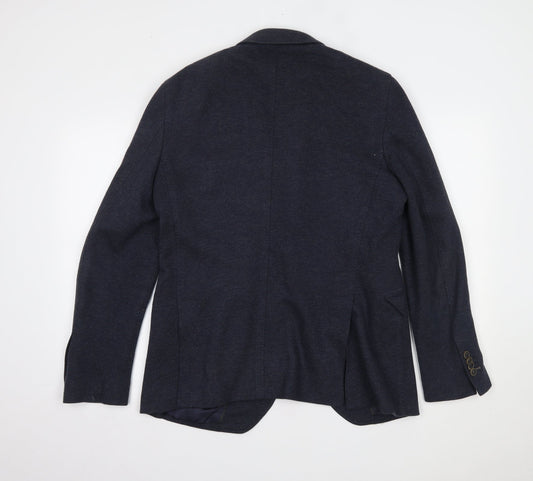 Preworn Mens Blue Jacket Suit Jacket Size 40