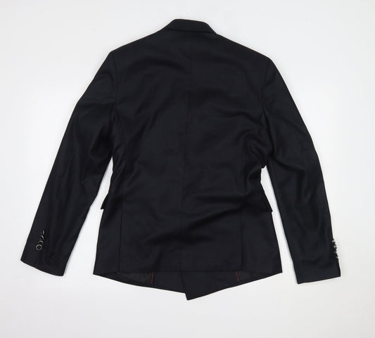 But2 Mens Blue Jacket Suit Jacket Size 36